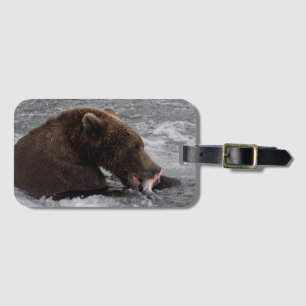 くま503のCubadult Fisherbearの荷物のラベル2 ラゲッジタグ