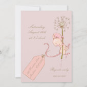 くま とねずみの子供の誕生日招待状 招待状 (裏面)