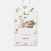 くま キリン おもちゃ 可愛い 産院 赤ちゃん シャワー ギフトタグ (正面)