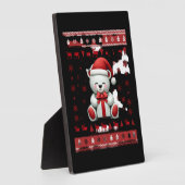 くま クリスマス クリスマス (5) フォトプラーク (側面)