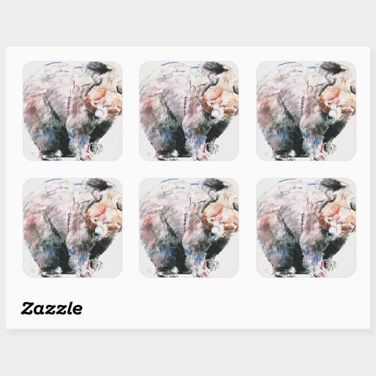 くま スクエアシール (シート)