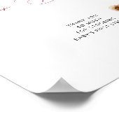 くま ピンク風船 女の子 ベビーシャワー 本 赤ちゃんのための本 ポスター (角)