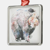 くま メタルオーナメント (左)