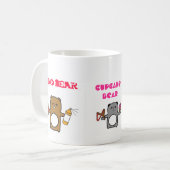 くま! 一流のマグ コーヒーマグカップ (正面左)