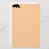 くま 便箋 (正面/裏面)