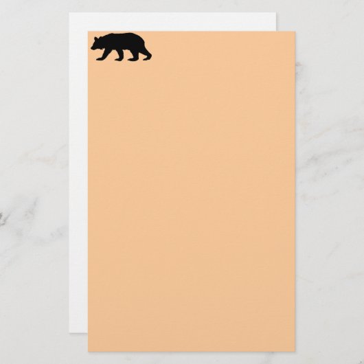 くま 便箋 (正面/裏面)