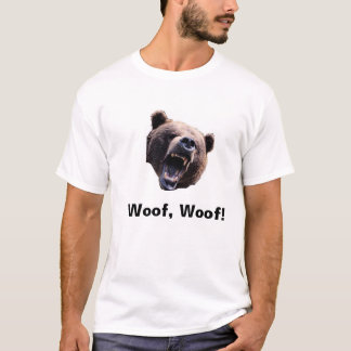 くま、Woof、Woof! Tシャツ