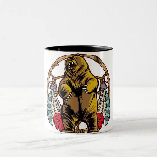 くまDreamcatcher ツートーンマグカップ (中央)