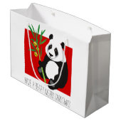 くまyのメリークリスマス ラージペーパーバッグ (裏面アングル)