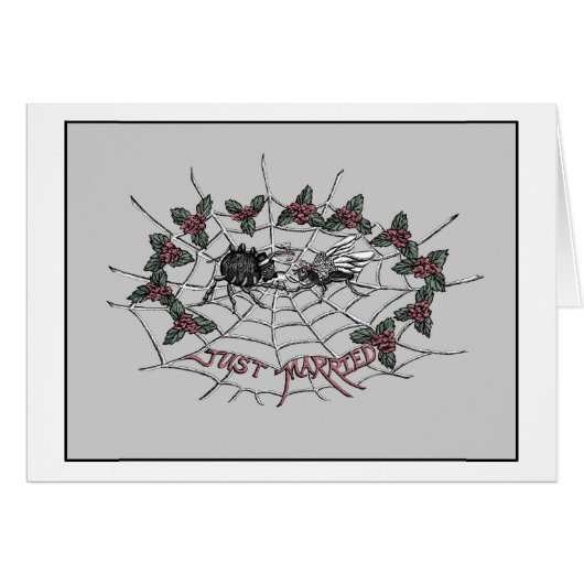 くもおよびはえカードの結婚 (正面横)