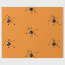 くもが付いている包装紙