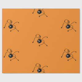 くもが付いている包装紙 ラッピングペーパー