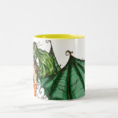 くもによってはマグが飛びます ツートーンマグカップ (中央)