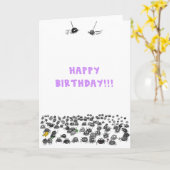 くものバースデー・カード カード (黄色い花)
