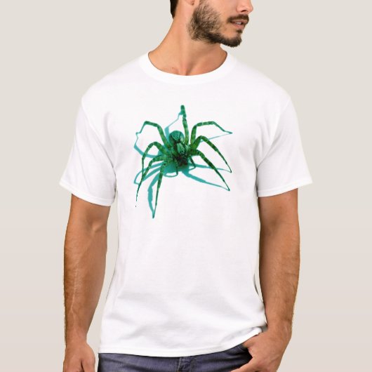 くものワイシャツ(Ver。 3)大きく、現実的なくも! Tシャツ (正面)
