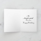 くもの冗談の誕生日 カード (内部)