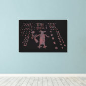 くもの女性およびコヨーテ キャンバスプリント (インサイチュ (ウッドフロア))