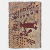 くもの女性およびコヨーテ スローブランケット (正面縦)