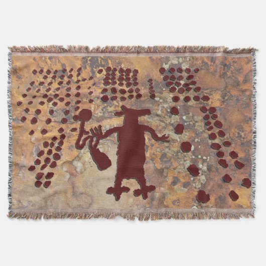 くもの女性およびコヨーテ スローブランケット (正面)