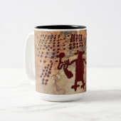 くもの女性およびコヨーテ ツートーンマグカップ (正面左)