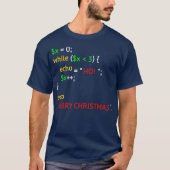 くもの巣おもしろいDevsのクリスマスコーディングギフト Tシャツ (正面)