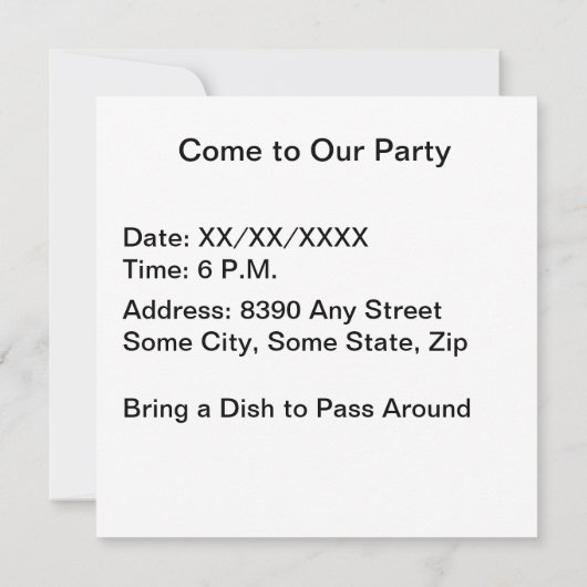 くもの巣からのスパイダーとRIPマーカーパターン 招待状 (裏面)