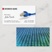 くもの巣のインターネットのマーケティングネットワーク 名刺 (正面/裏面)