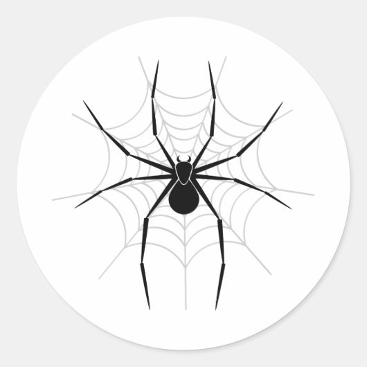 くもの巣のクモ ラウンドシール (正面)