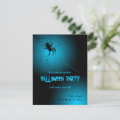 くもの巣のハロウィンの黒いくも 招待状 (スタンド正面)