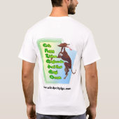 くもの巣の住所と味方されるウェンディーの二重 Tシャツ (裏面)