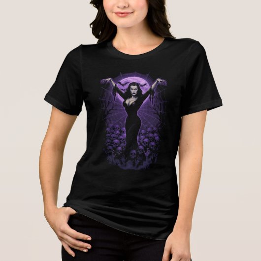 くもの巣の女王 – Gothic Vampire Shirt トライブレンドＴシャツ (正面)