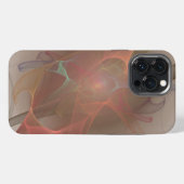 くもの巣の時間抽象芸術芸術 iPhoneケース (裏面横)