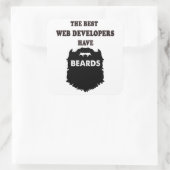 くもの巣の開発者は、彼の男性の父親のためのギフトひげ スクエアシール (バッグ)