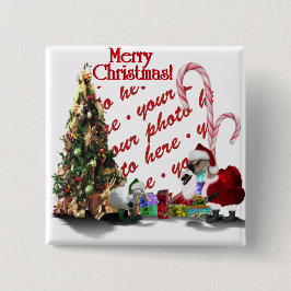 くもの巣は食ったクリスマス 缶バッジ