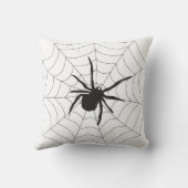 くもの巣を持つおもしろいのハッピーハローウィンのくも クッション (裏面)