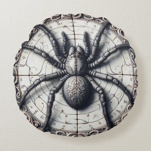 くもの巣ウィーバー ラウンドクッション (正面)