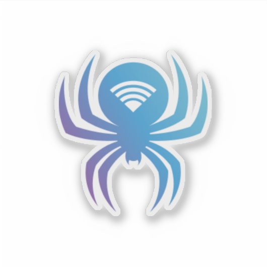 くもの巣シール シール (正面)