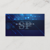 くもの巣デザイナーインターネットスキルモノグラム回路 名刺 (正面)