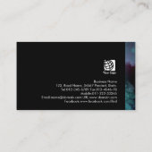 くもの巣デザイナーインターネットスキル抽象芸術ブルークラウド 名刺 (裏面)