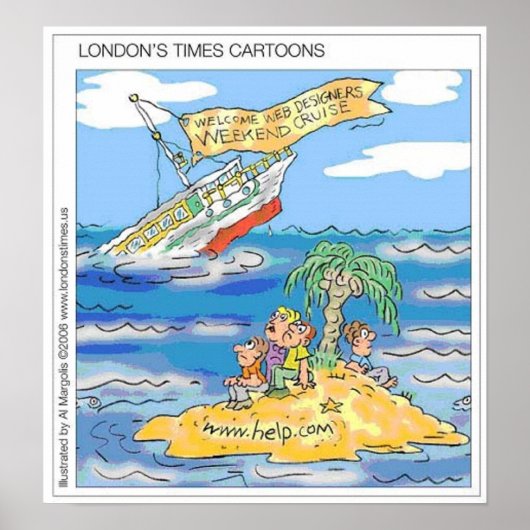 くもの巣デザイナーズテロクルーズシップおもしろいポスター ポスター (正面)