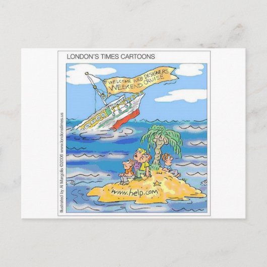 くもの巣デザイナーテラークルーズ船おもしろいギフト&ティー ポストカード (正面)