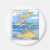 くもの巣デザイナーテラークルーズ船おもしろいギフト&ティー マグネット (正面)