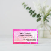 くもの巣デザイナーフリーランスのデジタルノマドカラフル 名刺 (スタンド正面)