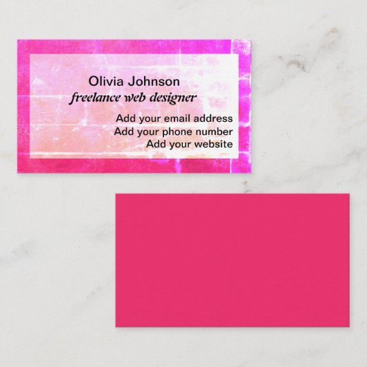 くもの巣デザイナーフリーランスのデジタルノマドカラフル 名刺 (正面/裏面)