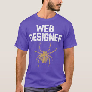 くもの巣デザイナー(Spider) Tシャツ