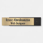 くもの巣デザイナーITオフィスドア署名シンボルや象徴名プレート サインプレート (正面)