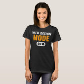 くもの巣モードオン Tシャツ (正面フル)