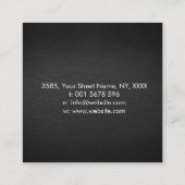 くもの巣ワイドの花の名刺 スクエア名刺 (裏面)