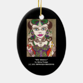 "くもの巣主婦" セラミックオーナメント (裏面)
