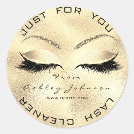 くもの巣名美しいサロングリッターグラムラッシュクリーナー ラウンドシール